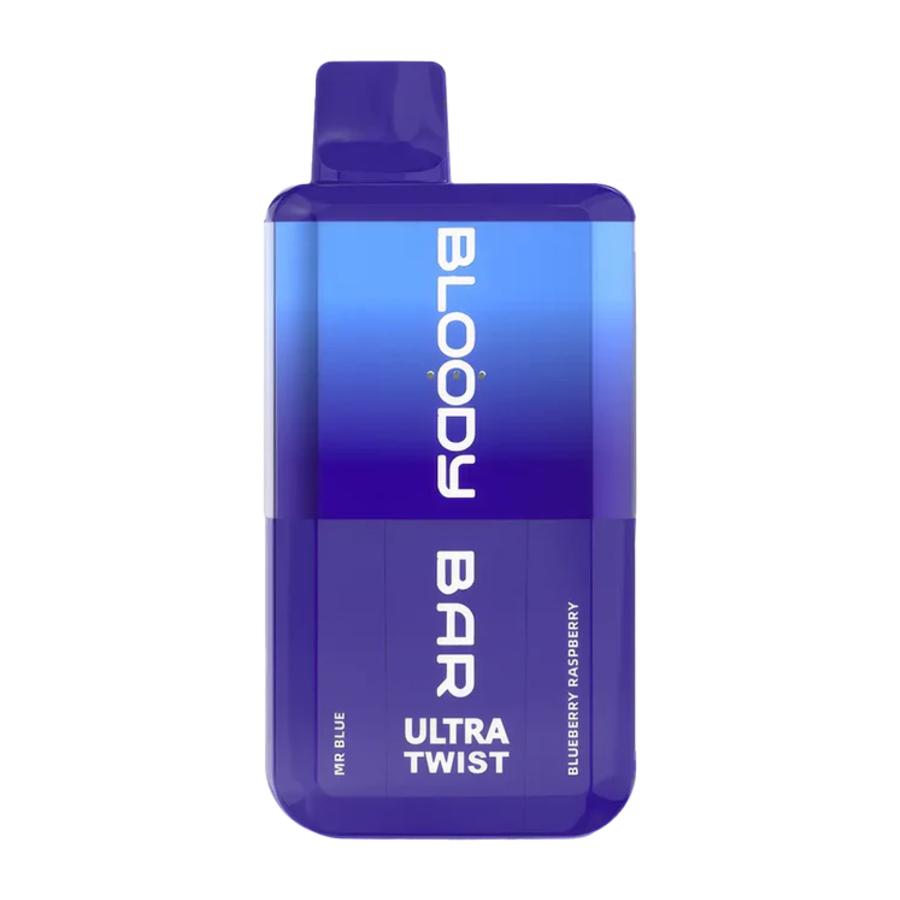Bloody Bar Twist 20K Mr Blue/Blueberry Raspberry Vape Kit - Case of 5