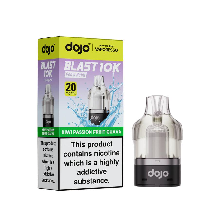 Dojo Blast 10K Pod Kiwi Passion Fruit Guava Refill Pack - Case of 5