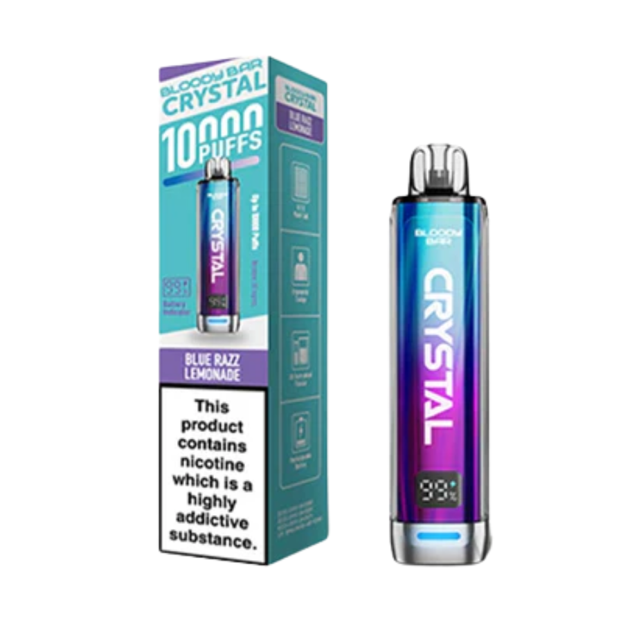 Bloody Bar Crystal 10K Blue Razz Lemonade Vape Kit - Case of 5