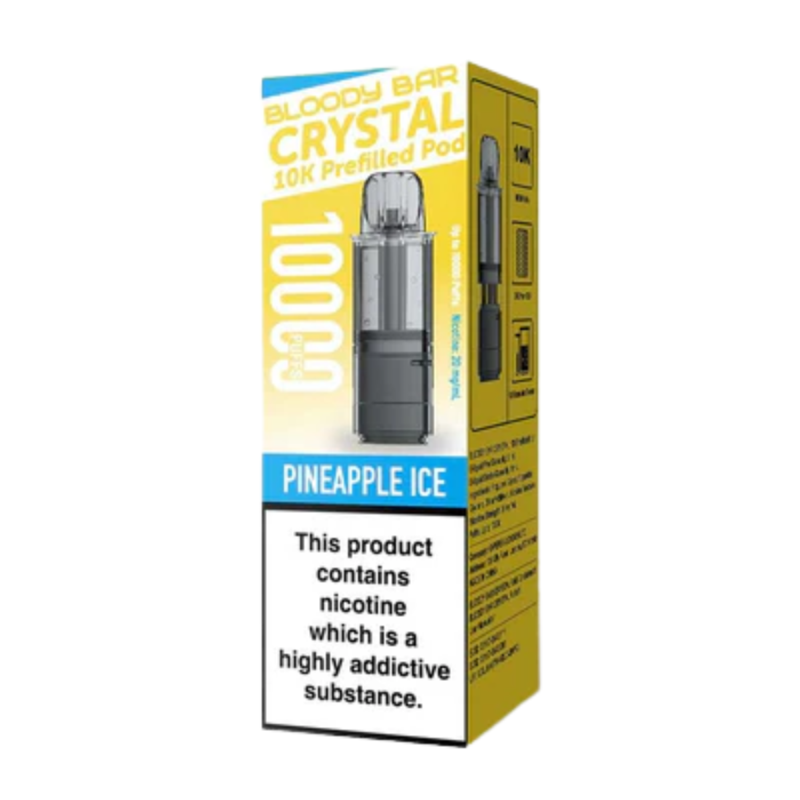 Bloody Bar Crystal 10K Pineapple Ice Refill Pods - Case of 5