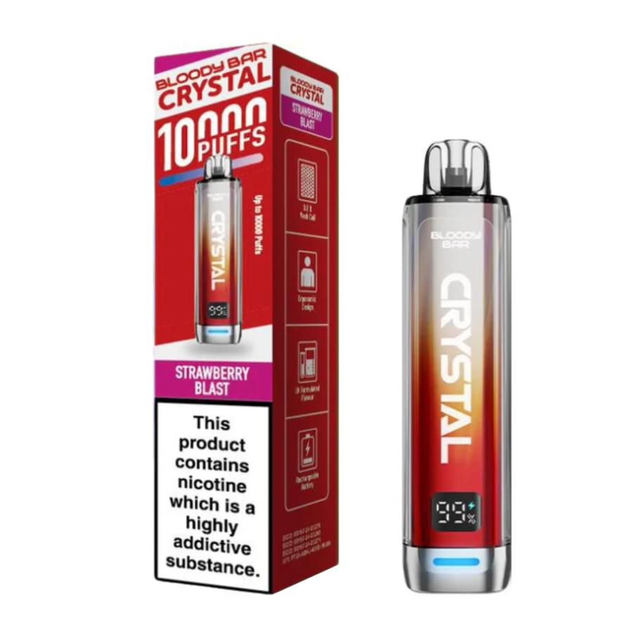 Bloody Bar Crystal 10K Strawberry Blast Refill Pods - Case of 5