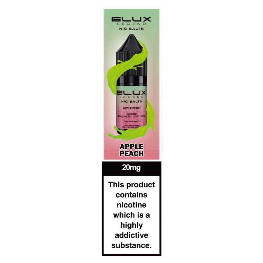 Elux Legend Apple Peach Nic Salt E-Liquid 20mg- Case of 10