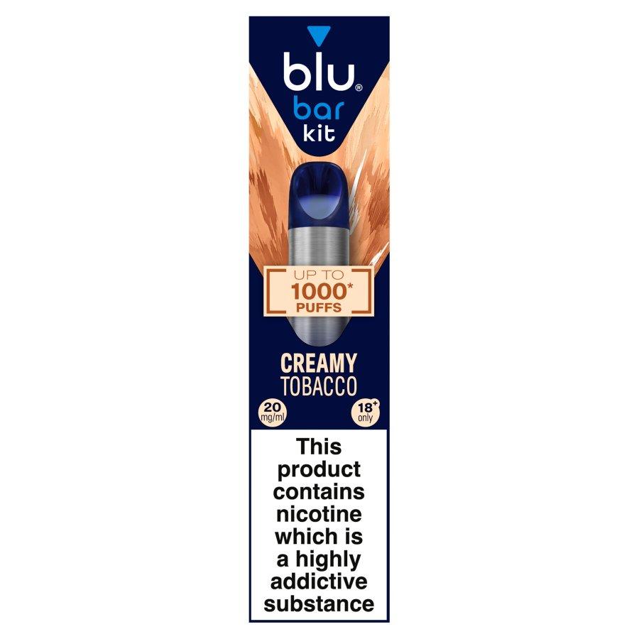Blu Bar Creamy Tobacco Vape Pod Kit 20mg - Case of 10