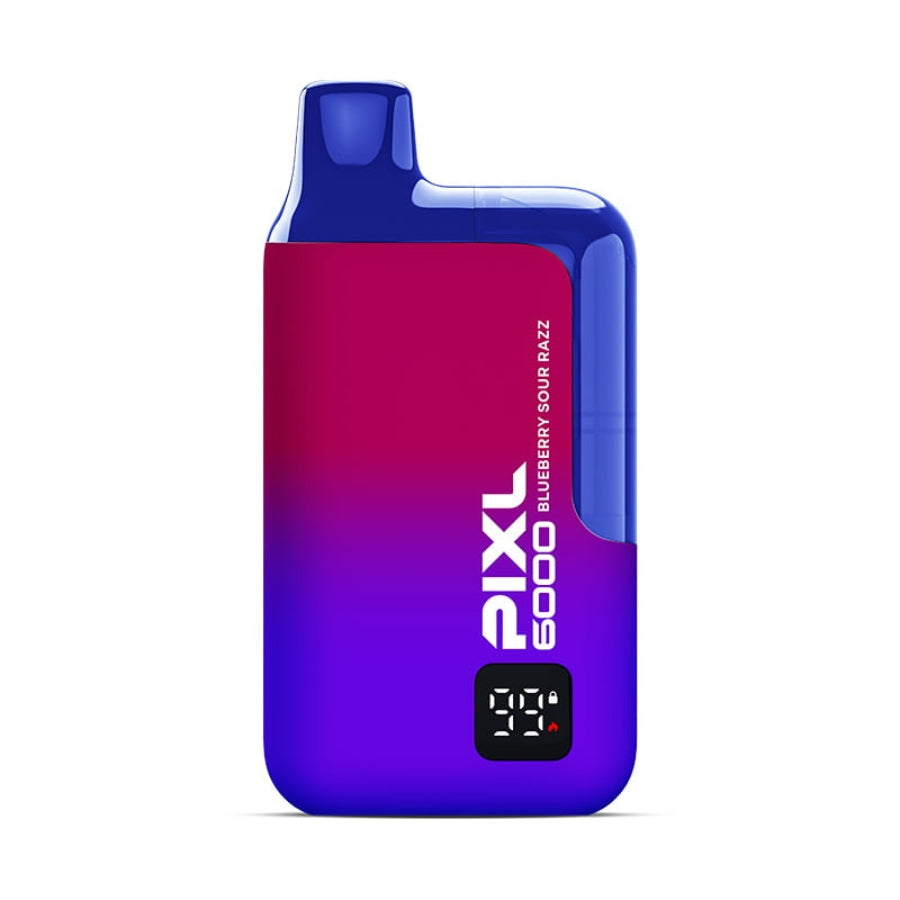 PIXL 6000 Blue Sour Razz Prefilled Rechargeable Disposable Vape 20mg - Case of 5