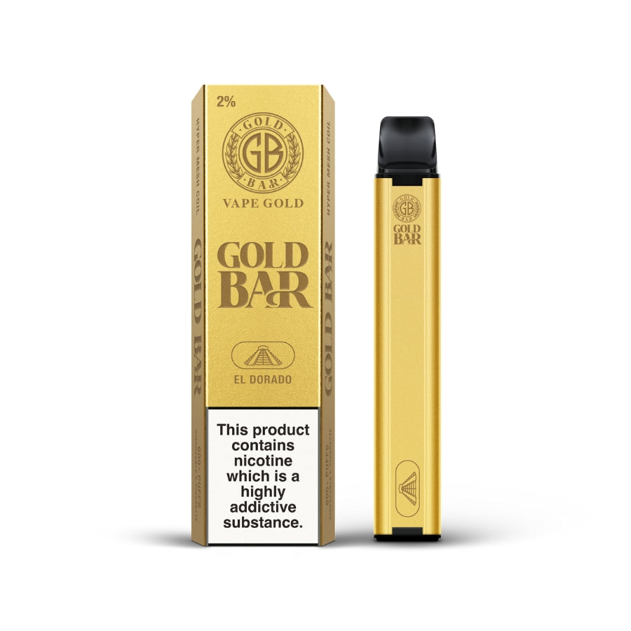 Gold Bar 600 El Dorado Disposable Vape - Case of 10