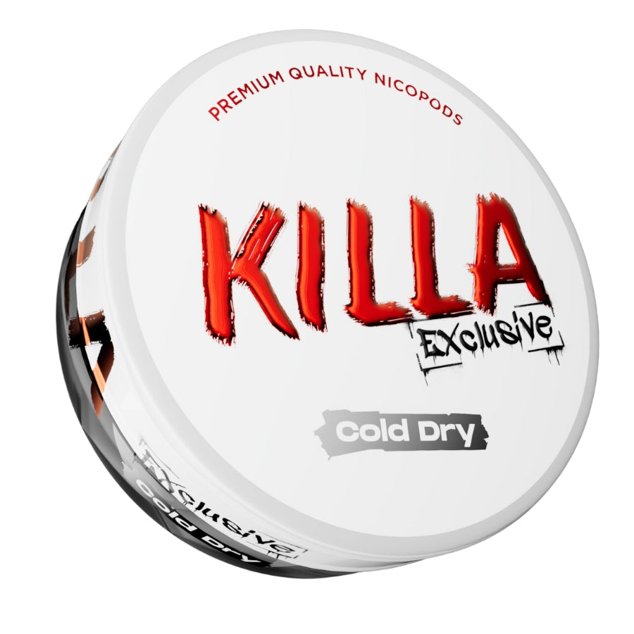 Killa Cold Dry Nicotine Pouches 16.5mg - Case of 10