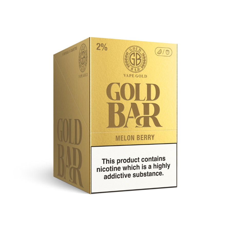 Gold Bar 600 Melon Berry Disposable Vape - Case of 10