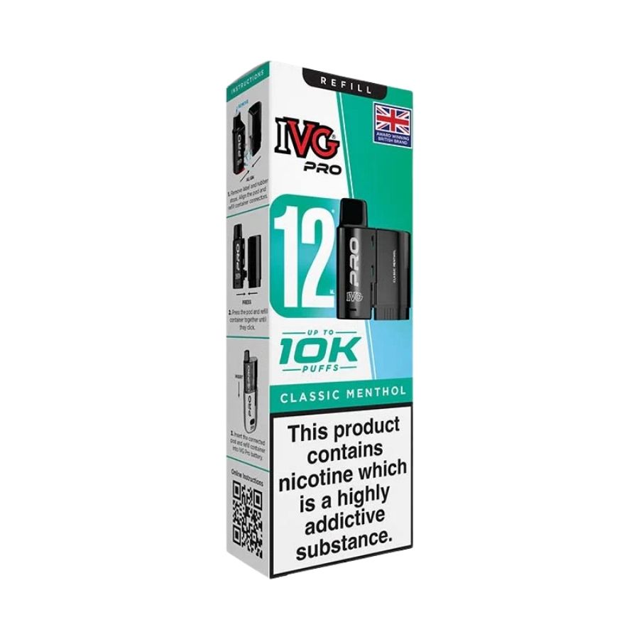 IVG Pro 12 Classic Menthol Pods - Case of 5