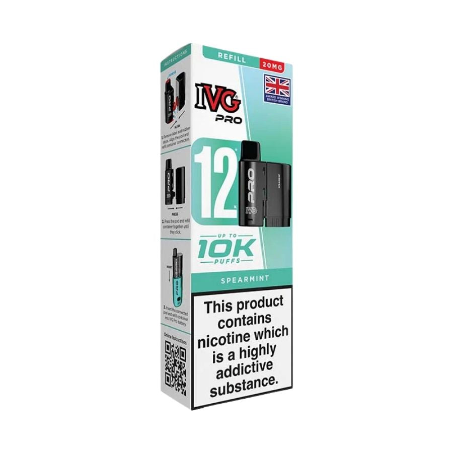 IVG Pro 12 Spearmint Pods - Case of 5