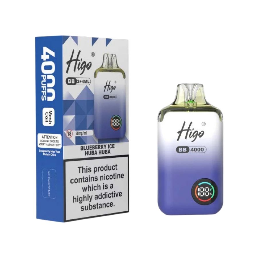 Higo BB Blueberry Ice Prefilled Pod Vape Kit - Case of 10