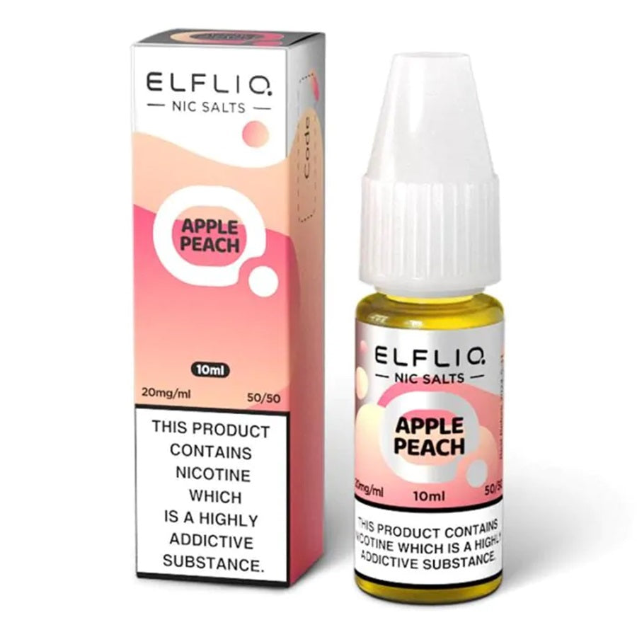 ELFBAR ElfLiq Apple Peach Nic Salt E-Liquid 10ml - Case of 10