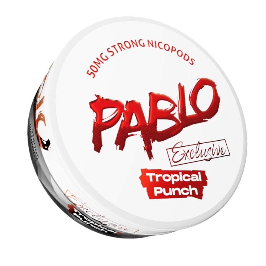Pablo Tropical Punch Nicotine Pouch 50mg - Case of 10